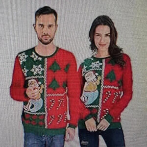 Uideazone Ugly Christmas Octopus Santa Claus‎ Knitted Sweater - Unisex